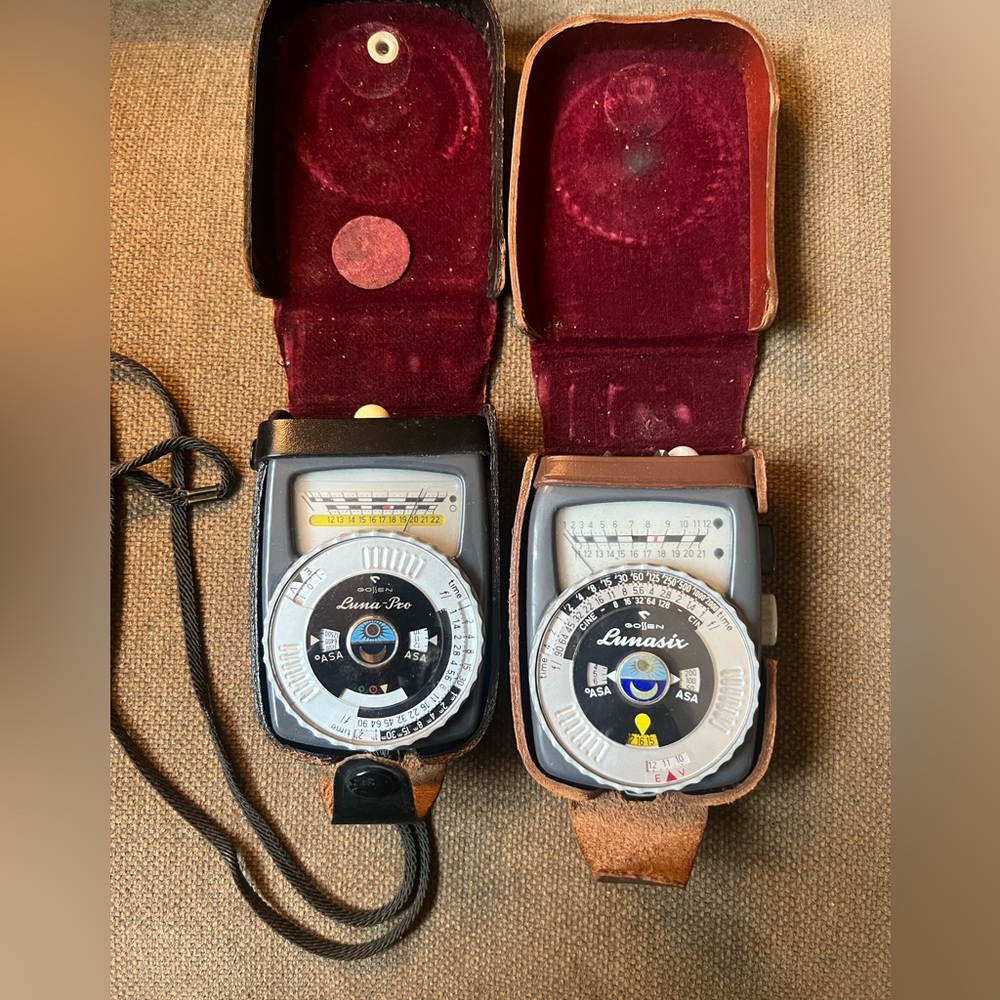 GOSSEN Lunasix Light Meter & GOSSEN Luna-Pro Light Meter Made in Germany Lot/2